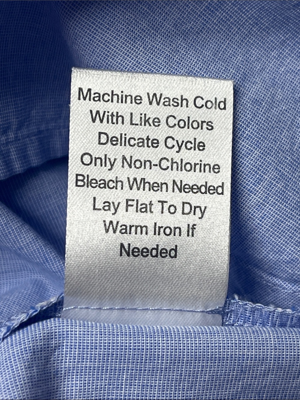 CAbi Light Blue Chambray Button-Front Pleated Pintuck Long Sleeve Blouse - Picture 9 of 9